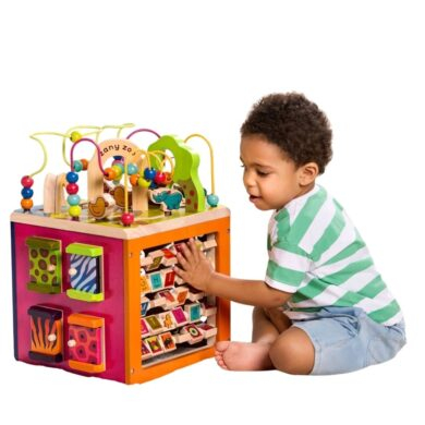 B. toys Zany Zoo medinis Montessori veiklos kubas nuo 1 metų