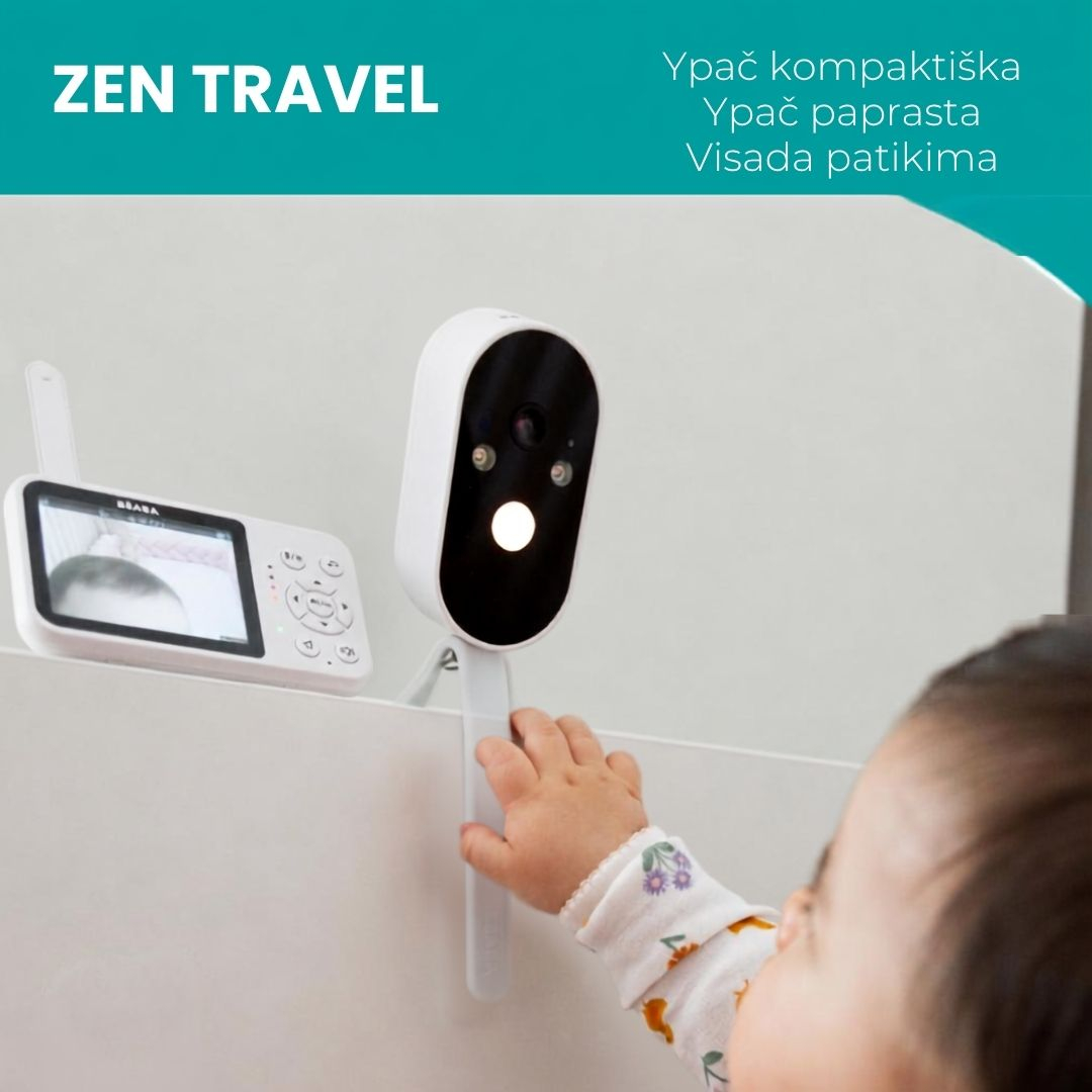 BEABA Zen Travel mobili vaizdo auklė kamera be Wi-Fi White