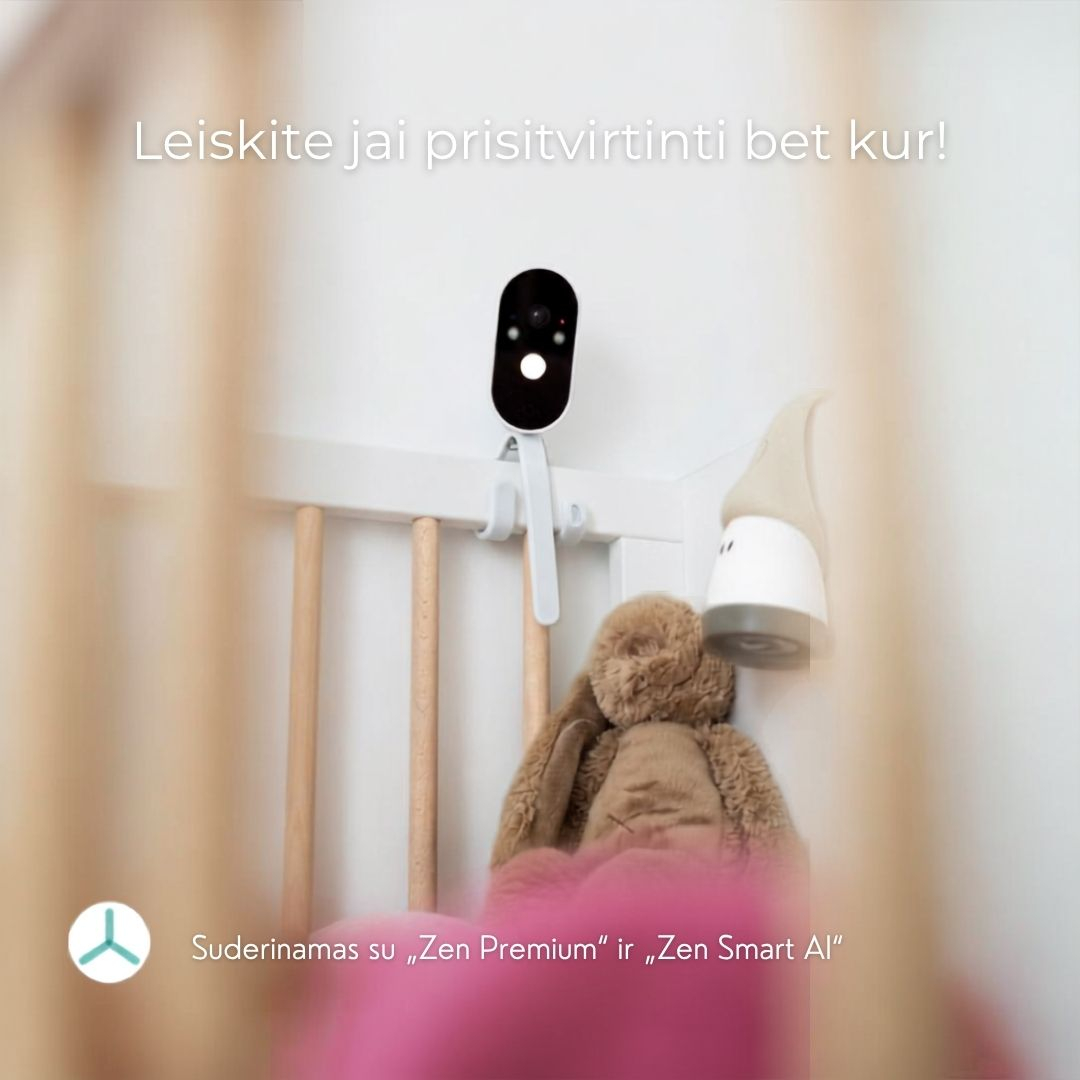 BEABA Zen Travel mobili vaizdo auklė kamera be Wi-Fi White