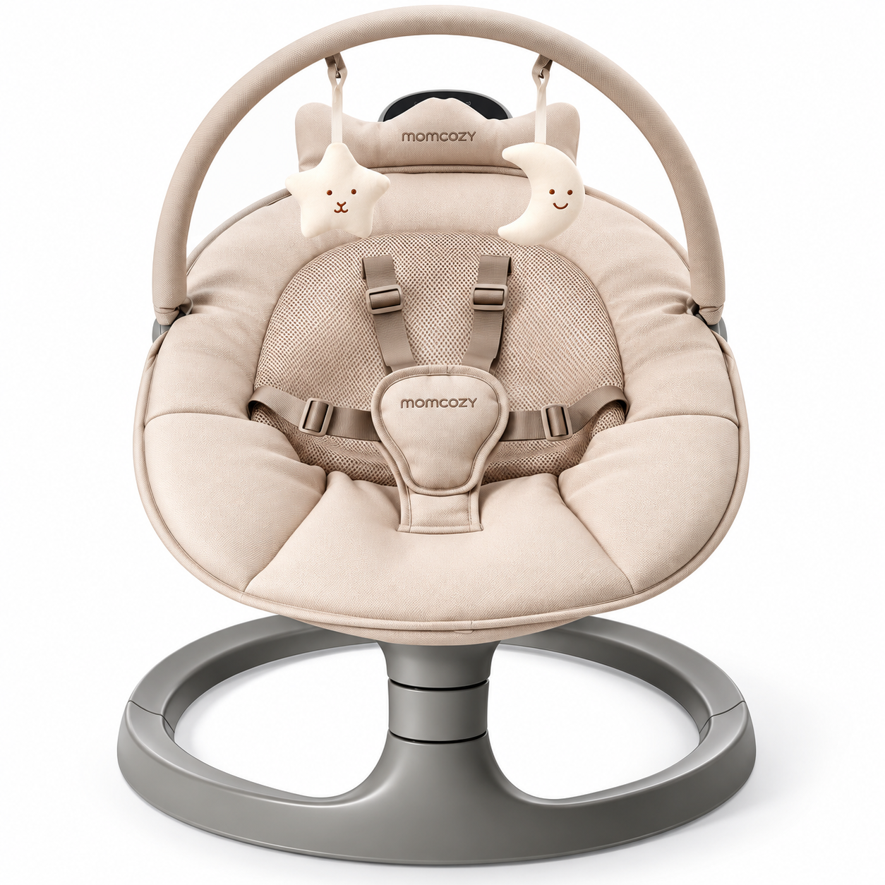 Momcozy 2in1 elektroninės kūdikio sūpynės - gultukas iki 30 kg Khaki