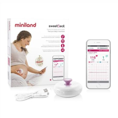 Dopleris Miniland sweetBeat – vaisiaus širdies dūžių klausytuvas su Bluetooth