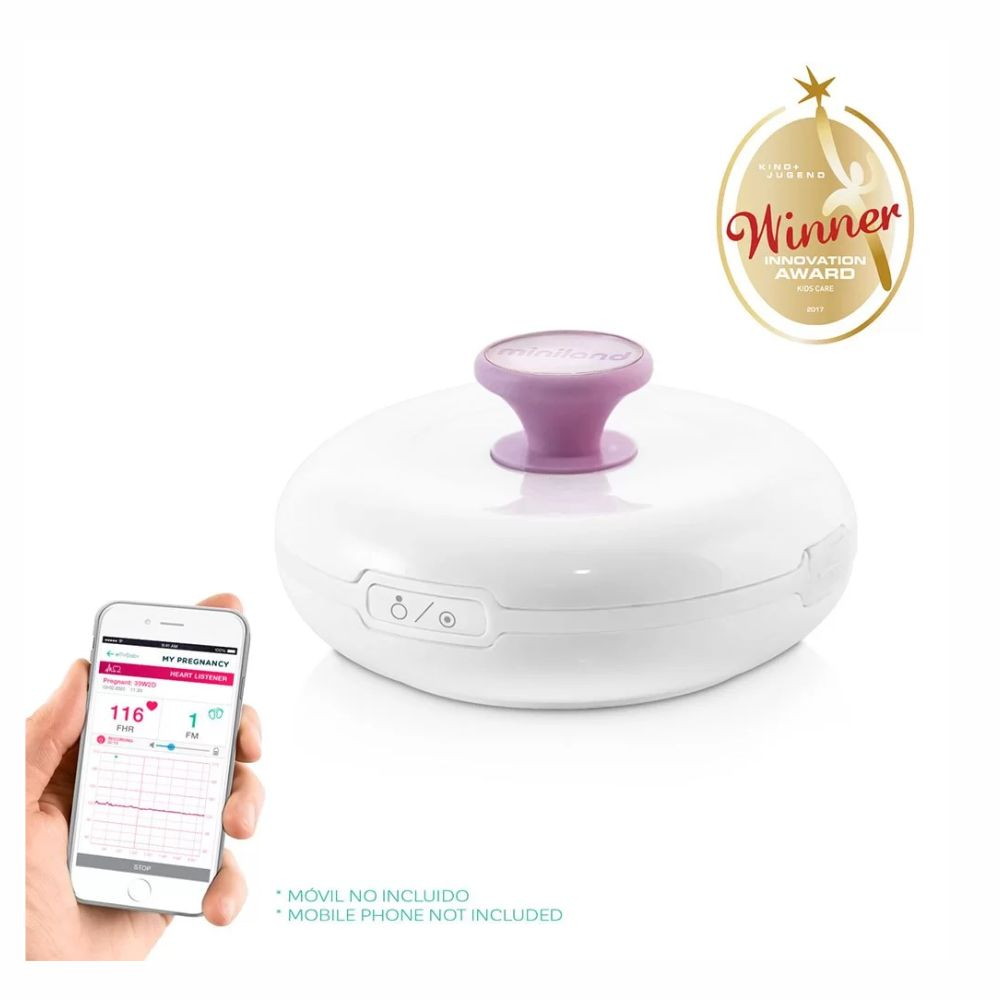 Dopleris Miniland sweetBeat – vaisiaus širdies dūžių klausytuvas su Bluetooth