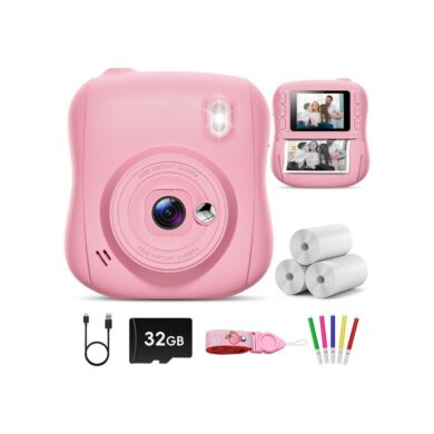 HangRui momentinis fotoaparatas vaikams H9 Pink