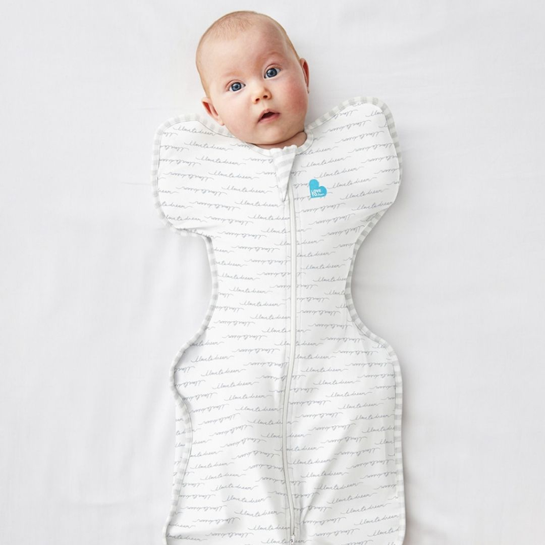 LOVE TO DREAM vystymo miegmaišis Swaddle UP White Dreamer - Small