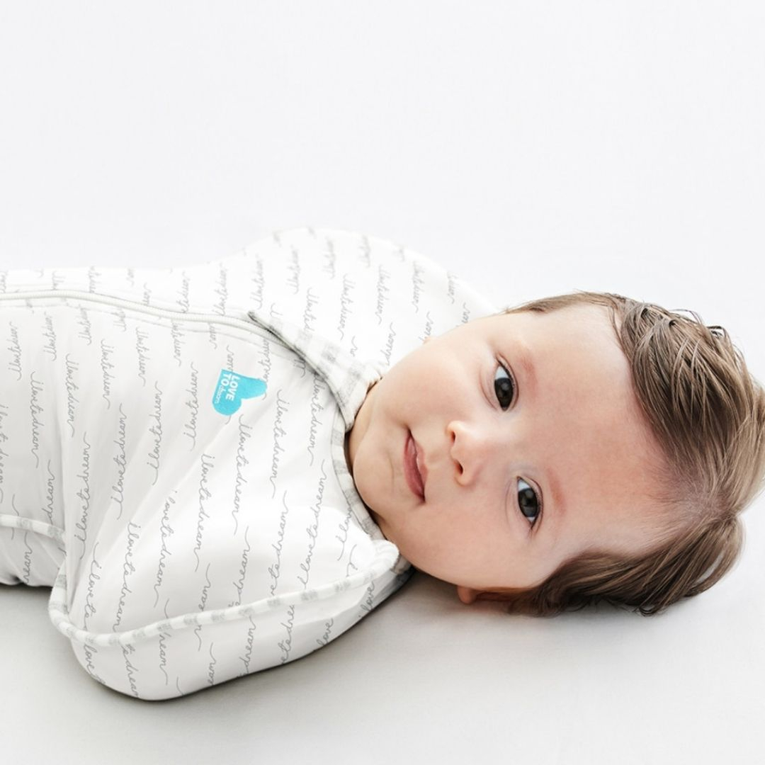 LOVE TO DREAM vystymo miegmaišis Swaddle UP White Dreamer - Small