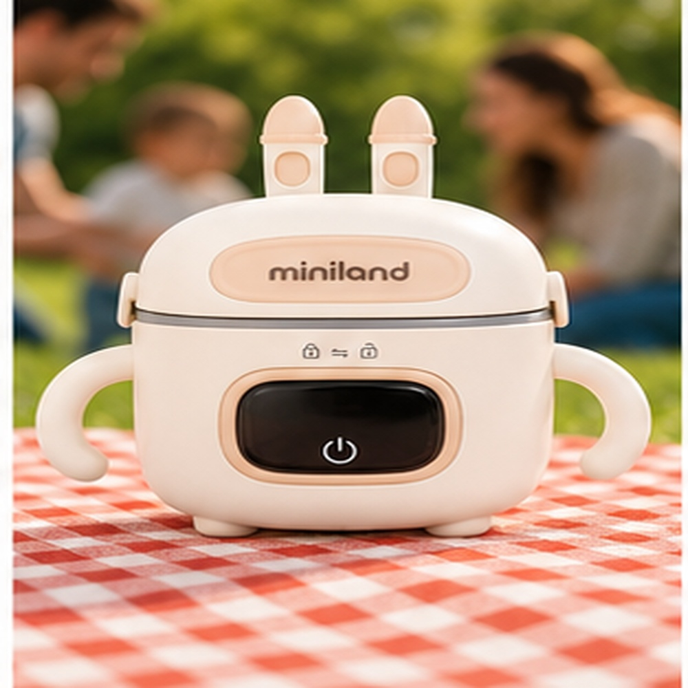 Miniland Foodie Warm nešiojamas elektrinis kūdikių maisto šildytuvas, 400 ml