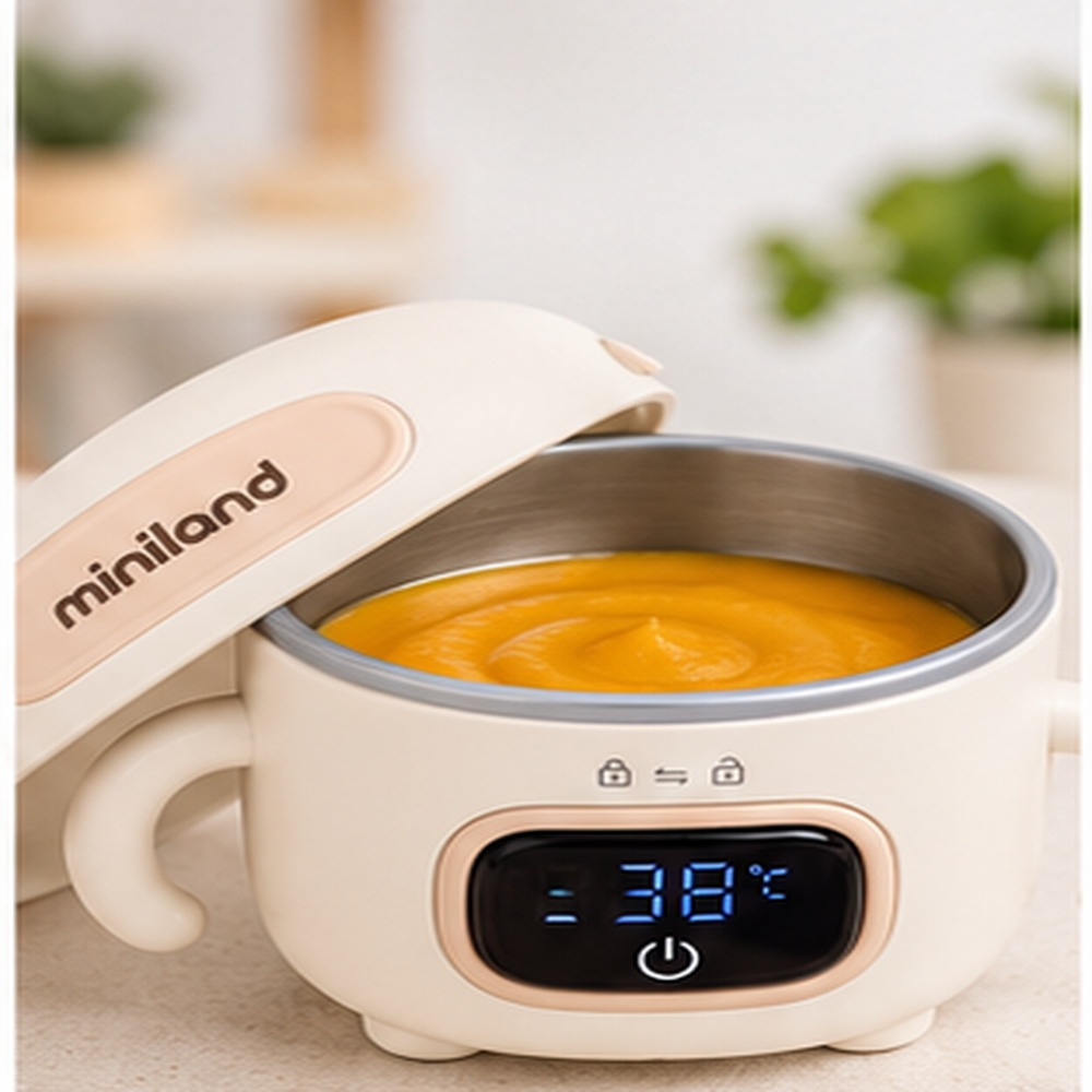 Miniland Foodie Warm nešiojamas elektrinis kūdikių maisto šildytuvas, 400 ml