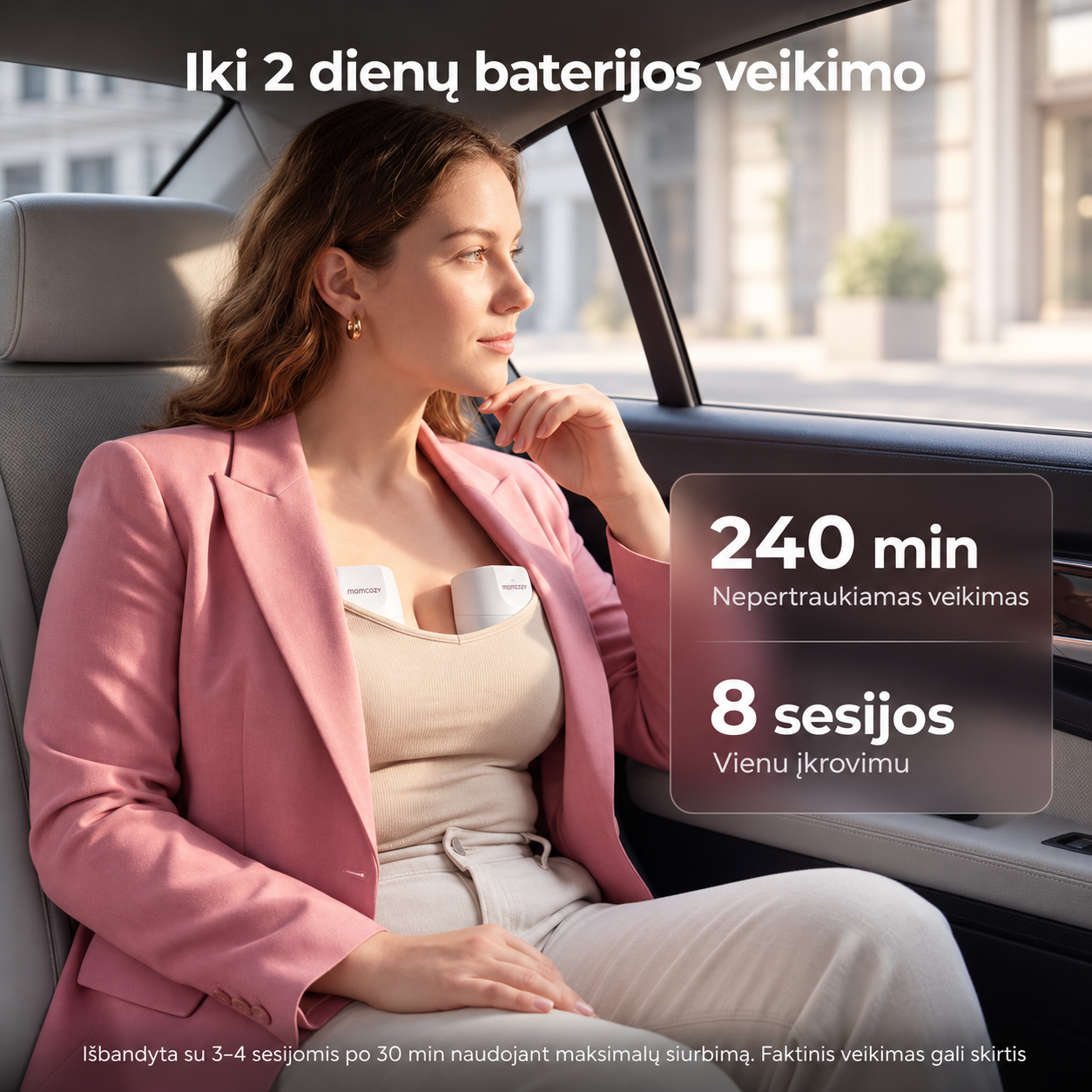 Momcozy S12 Pro Quick dvigubas nešiojamas belaidis pientraukis