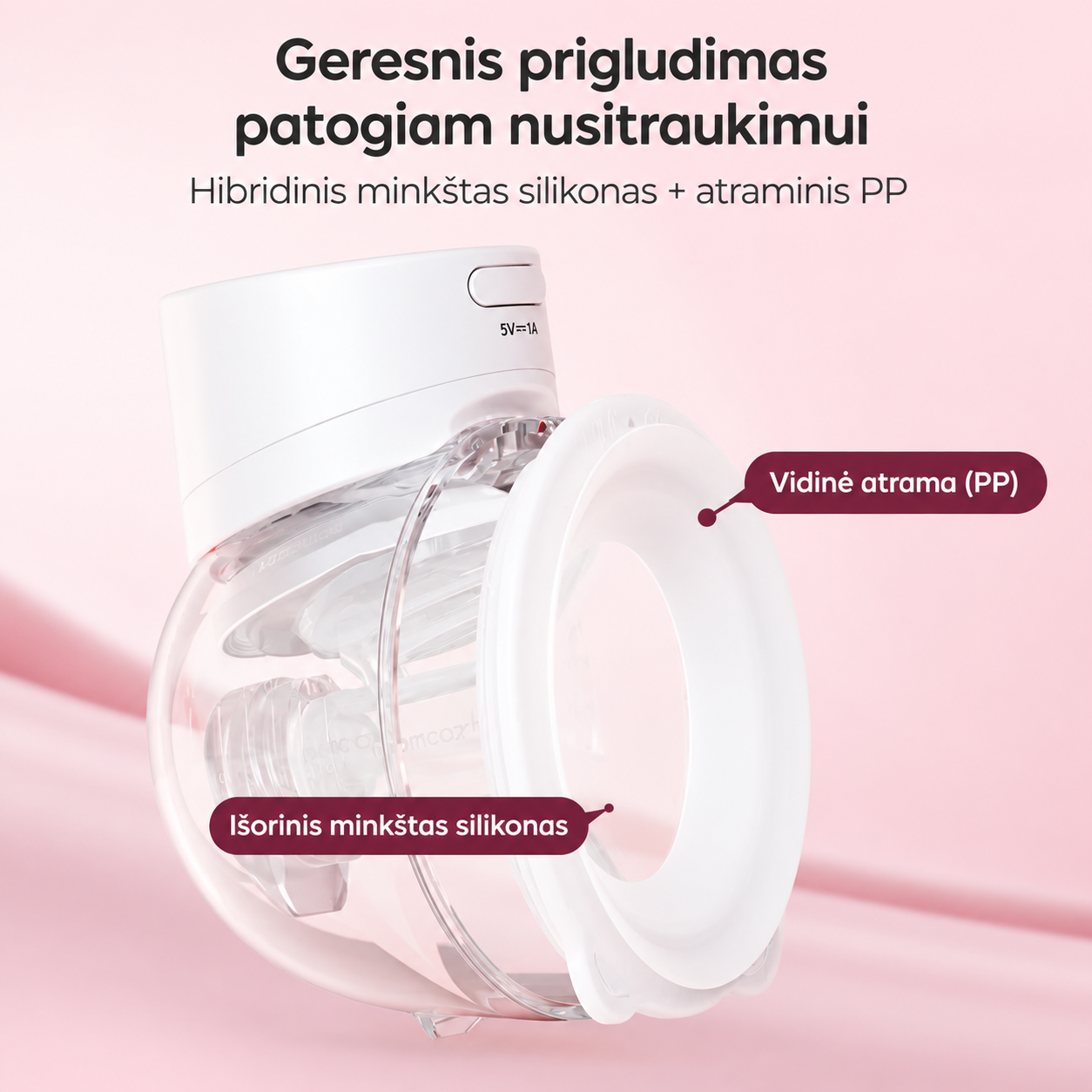 Momcozy S12 Pro Quick dvigubas nešiojamas belaidis pientraukis