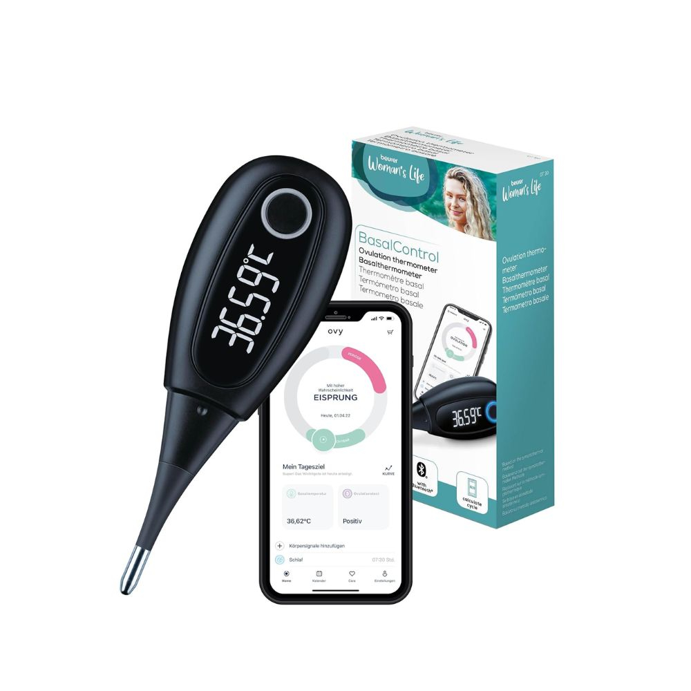 Beurer OT 30 bazinės kūno temperatūros termometras su „Bluetooth“ ir „Ovy“ programėle