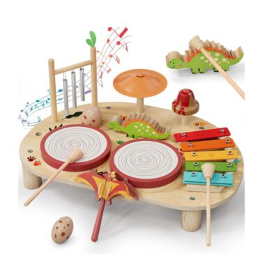Lehoo Castle Montessori medinis muzikinis žaislas 8in1