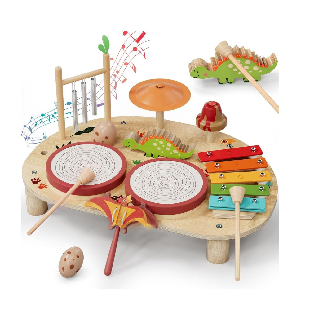 Lehoo Castle Montessori medinis muzikinis žaislas 8in1