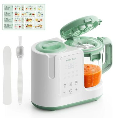MOMCOZY AutoMeal garintuvas trintuvas kūdikių maistui 2in1 su automatiniu valymu
