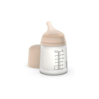 SUAVINEX ZERO antikolikinis buteliukas su lėtos srovės žinduku, 180 ml, Light