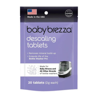 Baby Brezza nukalkinimo tablečių pakuotė su 20 tablečių po 2 g