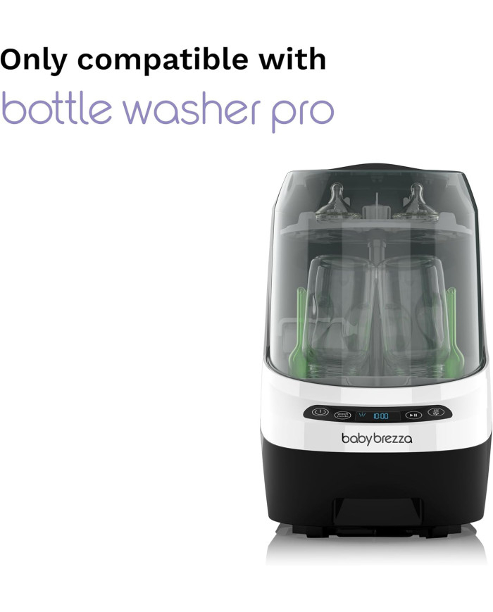 Baby Brezza Bottle Washer Pro buteliukų plovykla su buteliukais ir žindukais – prietaisas kuriam tinka filtras