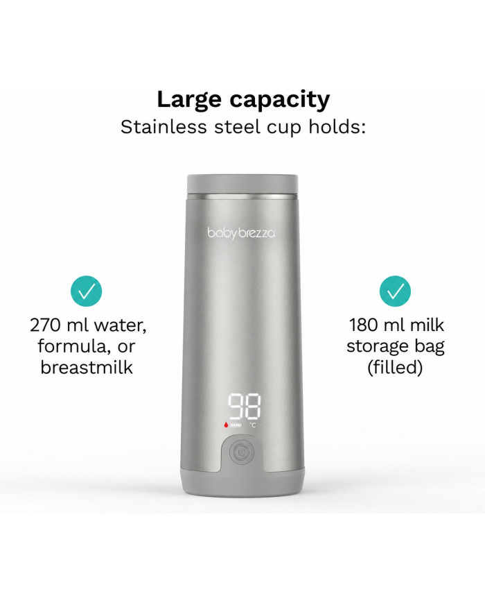 Baby Brezza šildytuvas su 270 ml nerūdijančio plieno indo talpos nuoroda