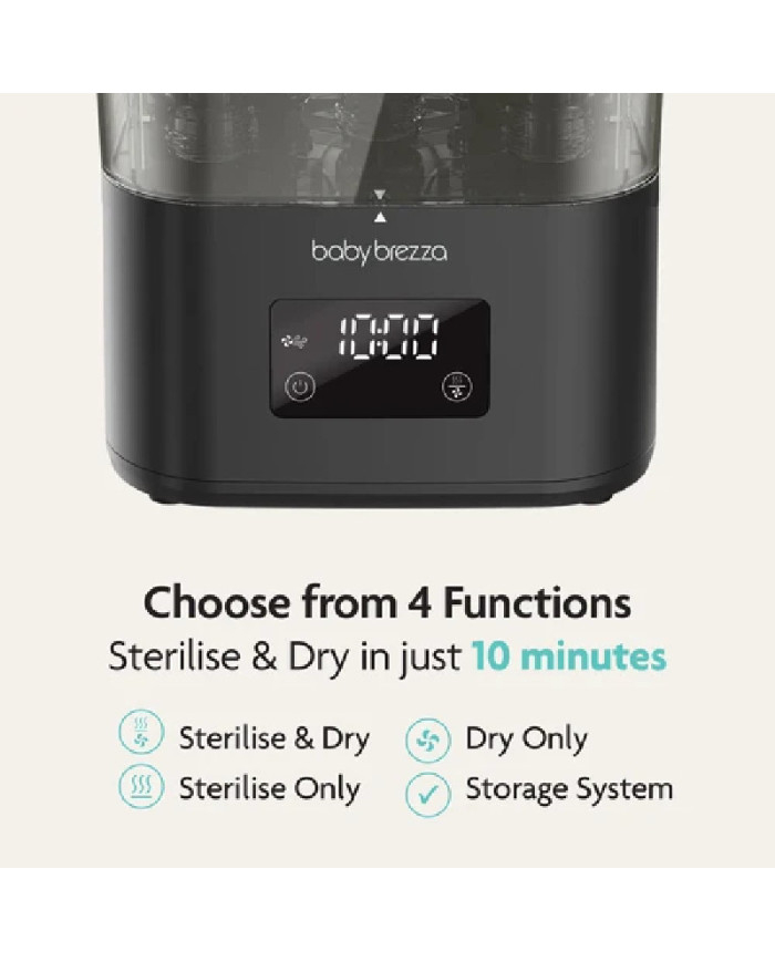 Baby Brezza SuperQuick valdymo skydelis su skaitmeniniu laikmačiu ir funkcijų mygtukais