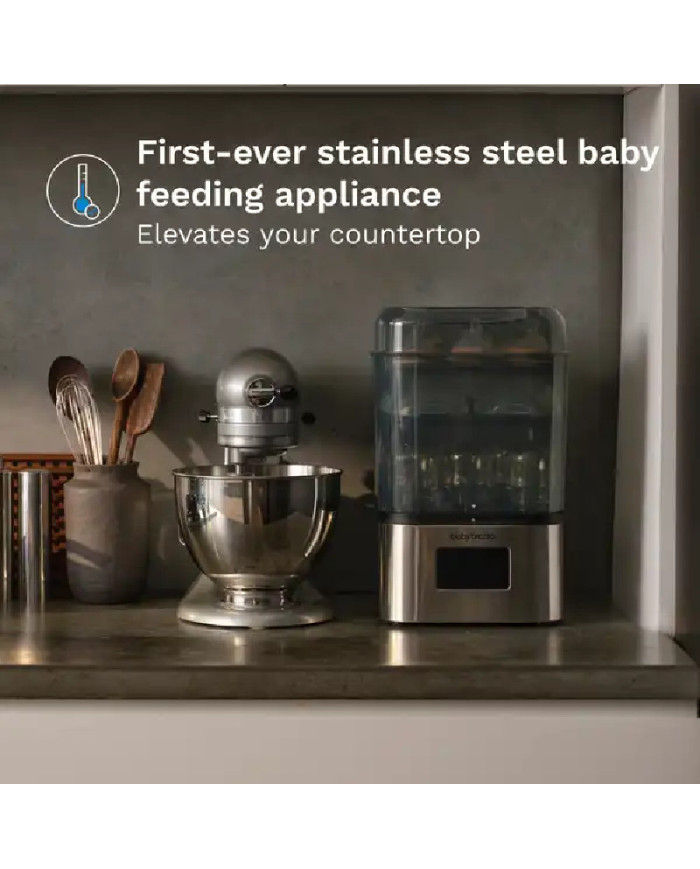 Baby Brezza sterilizatorius-džiovintuvas SuperQuick, nerūdijančio plieno
