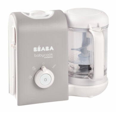 BEABA Babycook Express garintuvas trintuvas pilkos spalvos su skaidriu indu