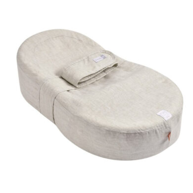 BEABA Cocoonababy kokono formos gultukas su šviesaus lino užvalkalu